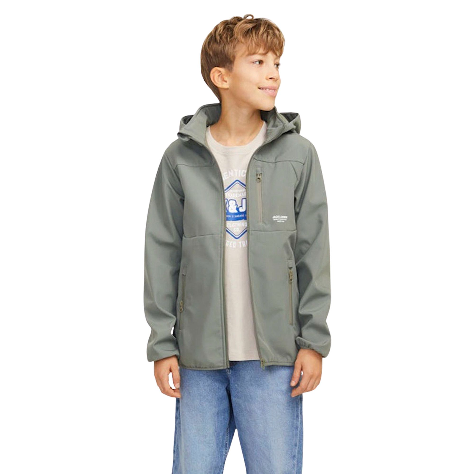 Jack & Jones Theo Hooded Softshell Jacket Junior | Plutosport